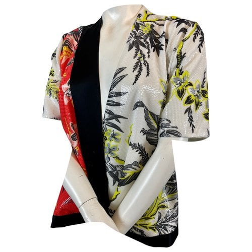 Pre-owned Diane Von Furstenberg Short Vest In Multicolour