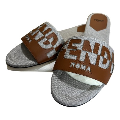 Pre-owned Fendi Cloth Flats In Other