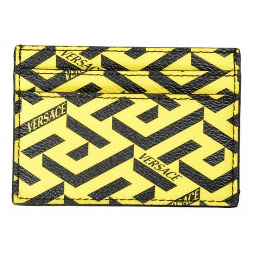 Pre-owned Versace Leather Small Bag In Yellow