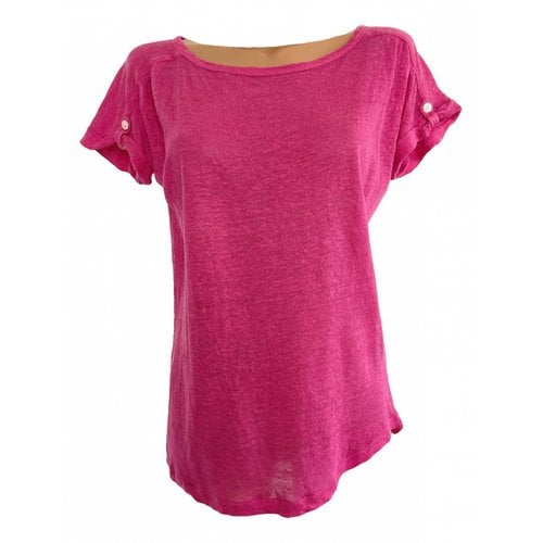 Pre-owned Lauren Ralph Lauren Linen Blouse In Pink