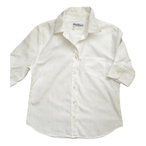 Pre-owned Ferragamo Shirt In White