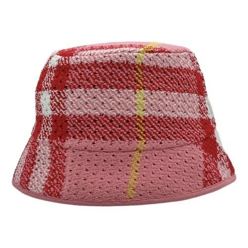Pre-owned Burberry Hat In Pink