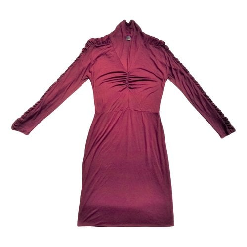 Pre-owned Fendi Mid-length Dress In Burgundy