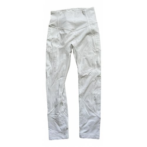 Pre-owned Lululemon Jeans In White