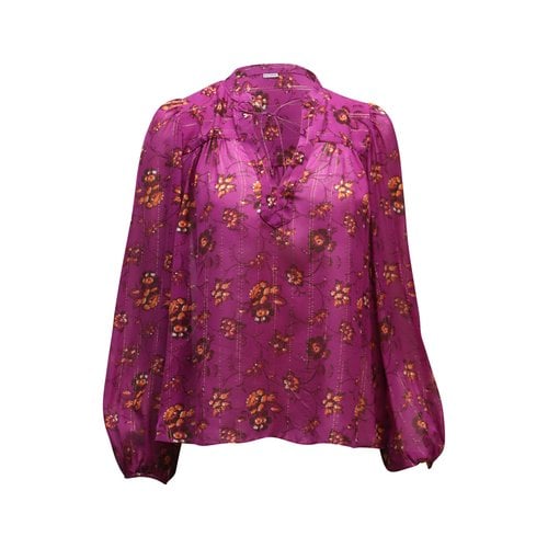 Pre-owned Ulla Johnson Silk Blouse In Purple