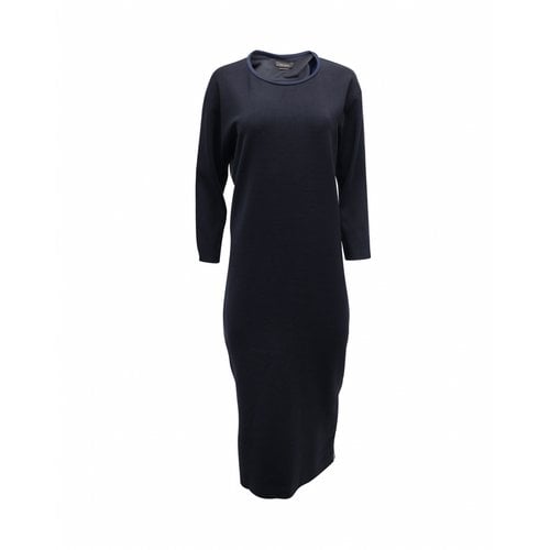 Pre-owned Isabel Marant Wool Mid-length Dress In Blue