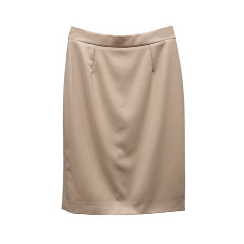 Pre-owned Stella Mccartney Wool Mid-length Skirt In Ecru
