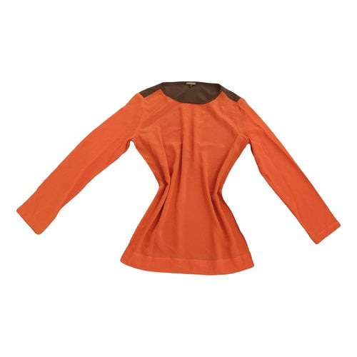 Pre-owned Maliparmi Silk T-shirt In Orange