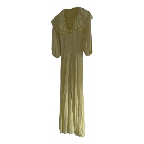 Pre-owned Rotate Birger Christensen Dress In Yellow