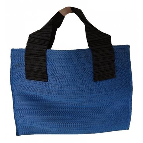 Pre-owned Pleats Please Mini Bag In Blue
