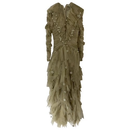 Pre-owned Zimmermann Mid-length Dress In Gold