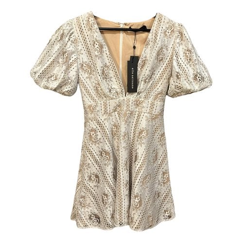 Pre-owned Elle Zeitoune Lace Mini Dress In Other