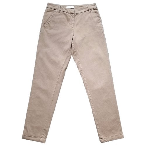 Pre-owned Sessun Straight Pants In Beige