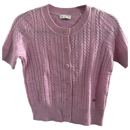 Pre-owned Sandro Spring Summer 2021 Wool Polo In Pink