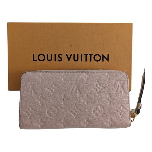 Pre-owned Louis Vuitton Zippy Leather Wallet In Pink