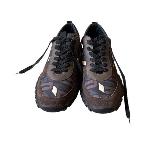 Pre-owned Dsquared2 Low Trainers In Brown