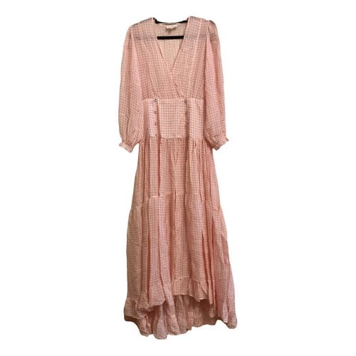Pre-owned Alexandra Miro Maxi Dress In Pink