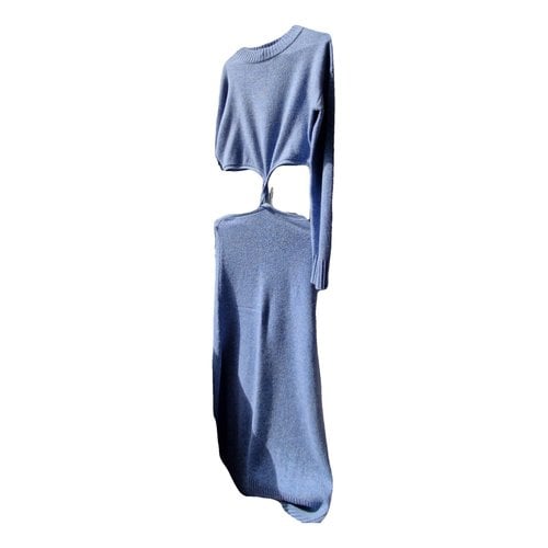 Pre-owned Christopher Esber Cashmere Mid-length Dress In Blue