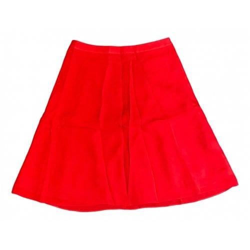 Pre-owned Alexander Wang Silk Mini Skirt In Red
