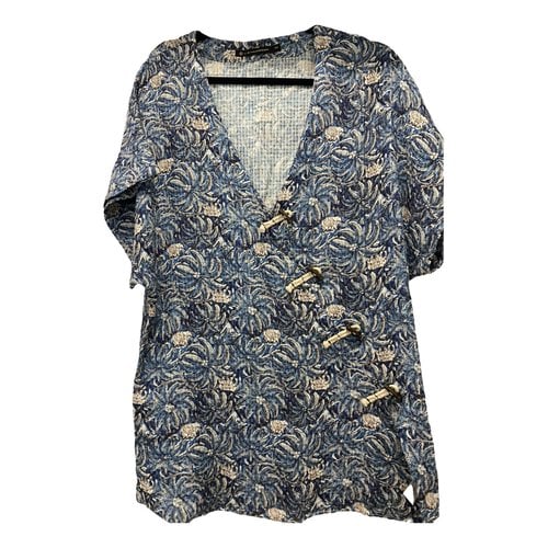 Pre-owned Vix Paula Hermanny Tunic In Blue