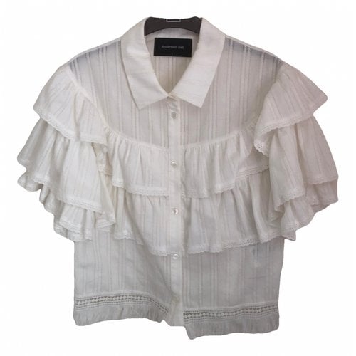 Pre-owned Andersson Bell Blouse In Ecru
