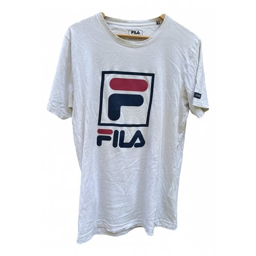 Pre-owned Fila T-shirt In Blue