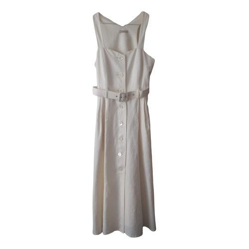Pre-owned Paolo Pecora Mid-length Dress In White