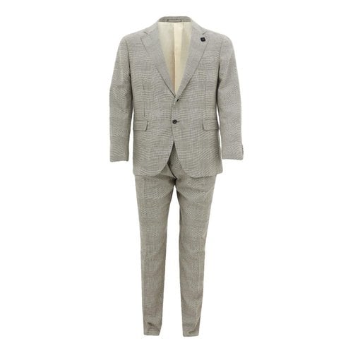 Pre-owned Lardini Wool Suit In Grey