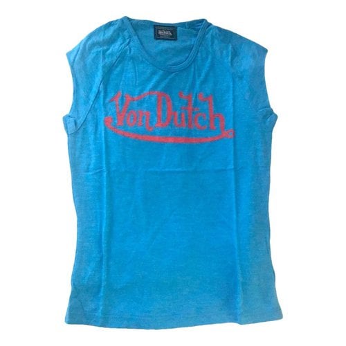 Pre-owned Von Dutch T-shirt In Blue