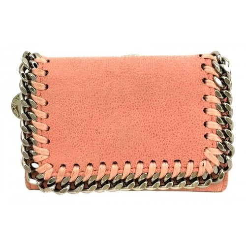 Pre-owned Stella Mccartney Vegan Leather Wallet In Pink