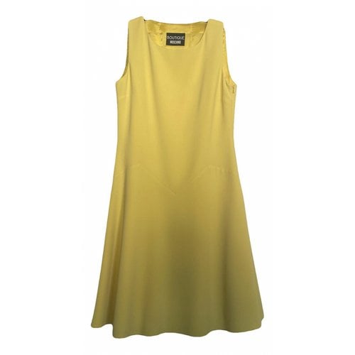 Pre-owned Moschino Dress In Yellow