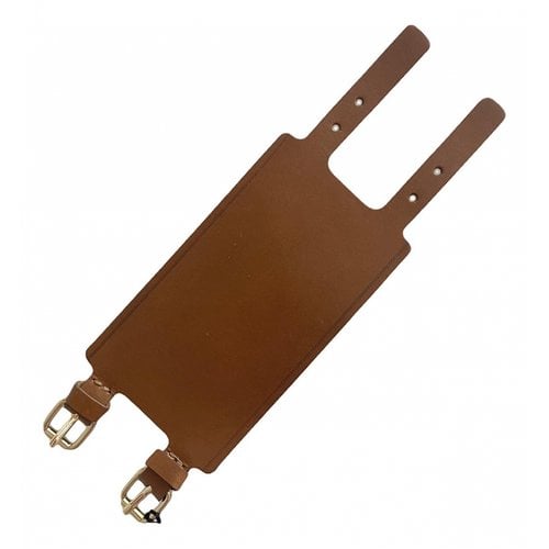 Pre-owned Pollini Leather Bracelet In Brown