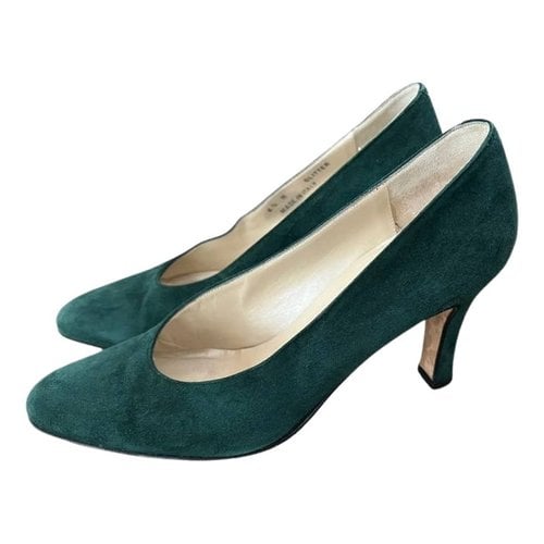 Pre-owned Bally Heels In Green