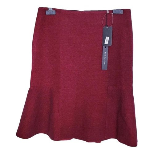 Pre-owned Elie Tahari Mini Skirt In Red