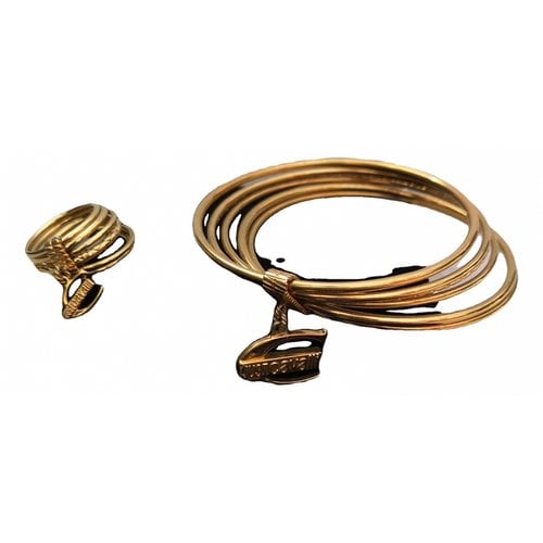 Pre-owned Just Cavalli Jewellery Set In Gold