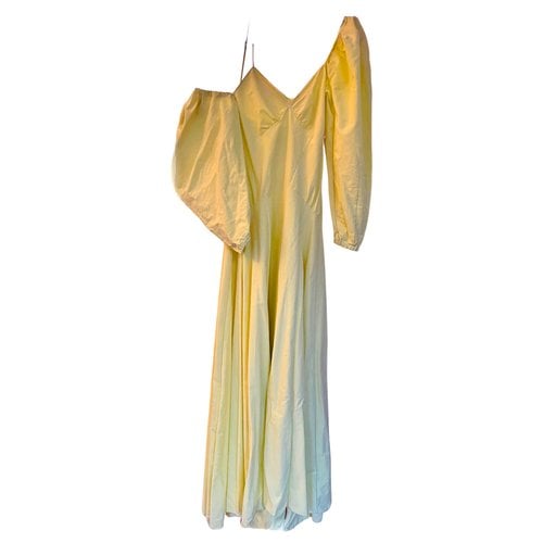 Pre-owned Rosie Assoulin Maxi Dress In Yellow