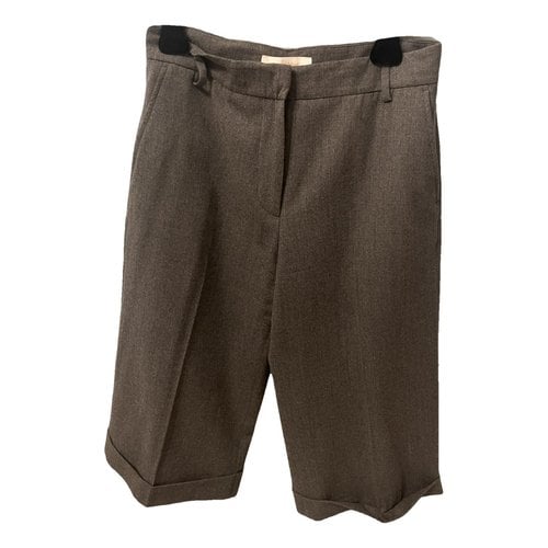 Pre-owned See By Chloé Wool Short Pants In Grey