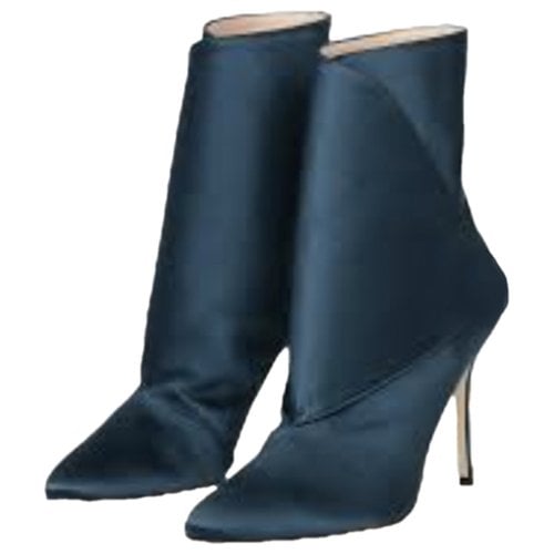 Pre-owned Manolo Blahnik Cloth Boots In Other