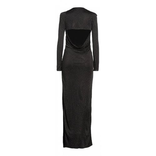 Pre-owned Versace Maxi Dress In Black