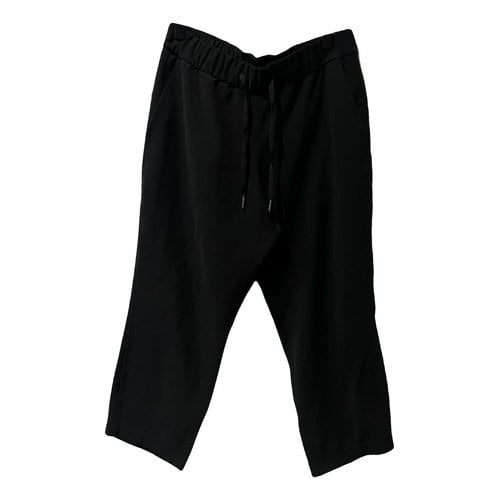 Pre-owned Lululemon Straight Pants In Black