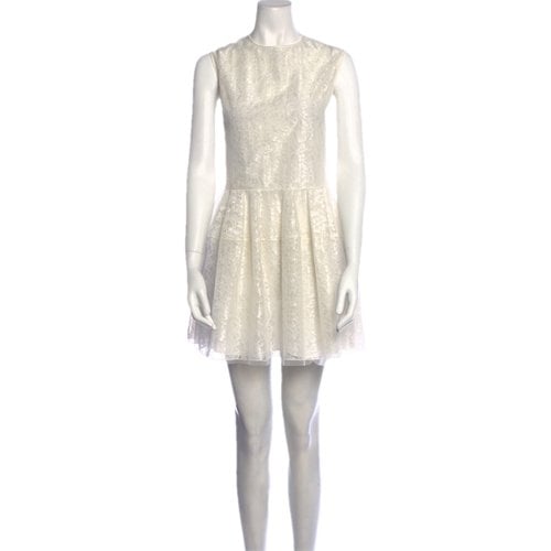 Pre-owned Simone Rocha Silk Mini Dress In White