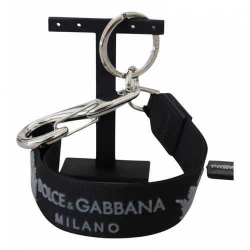 Pre-owned Dolce & Gabbana Key Ring In Black