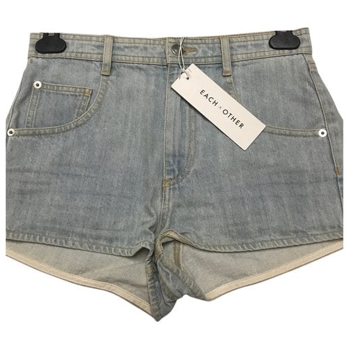 Pre-owned Each X Other Each X Short Jeans In Blue