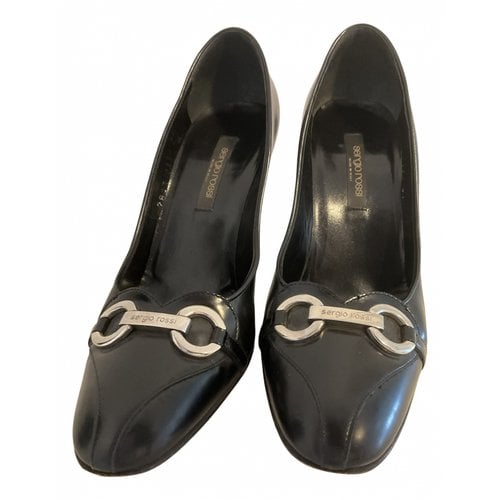 Pre-owned Sergio Rossi Leather Heels In Black