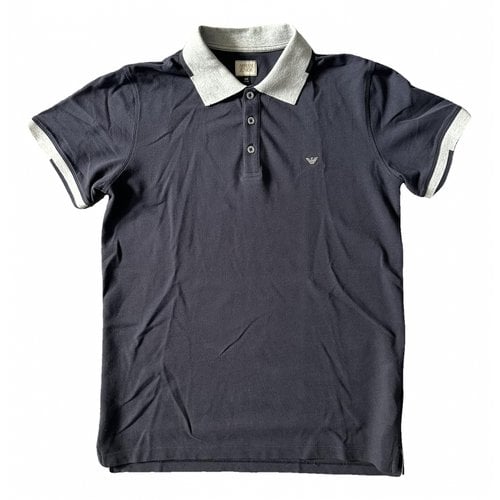 Pre-owned Emporio Armani Polo Shirt In Blue