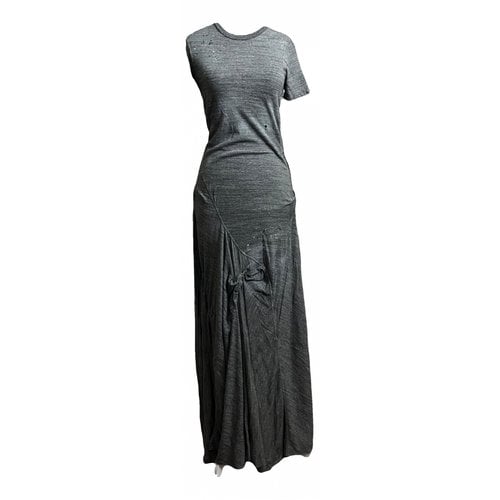 Pre-owned Dsquared2 Maxi Dress In Grey