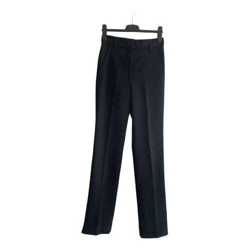 Pre-owned Marc Jacobs Wool Trousers In Black
