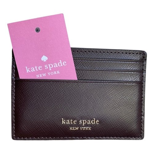Pre-owned Kate Spade Leather Wallet In Brown