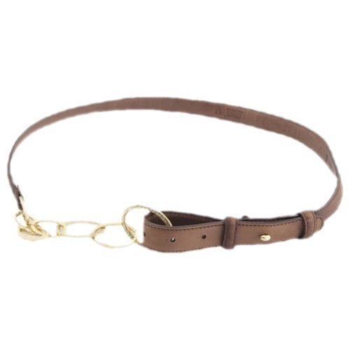 Pre-owned Schumacher Leather Belt In Brown