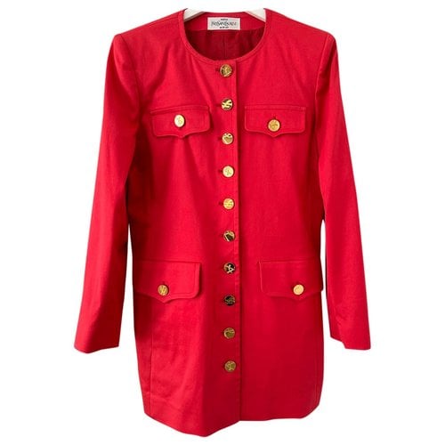 Pre-owned Saint Laurent Blazer In Red